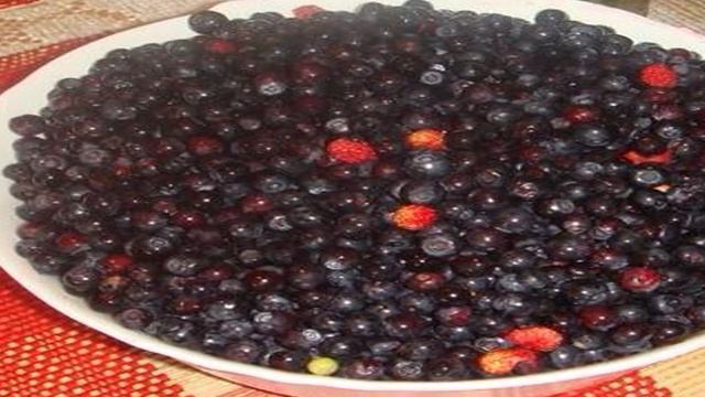 Черника протертая с сахаром
