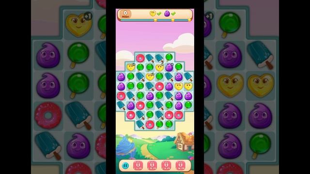 МОБИЛЬНАЯ ИГРА ДОЛИНА СЛАДОСТЕЙ — УРОВЕНЬ 1