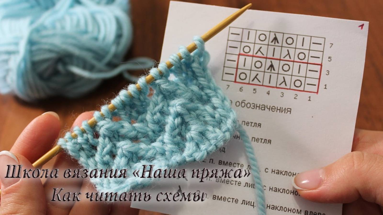 Вязание для начинающих. Как читать схемы