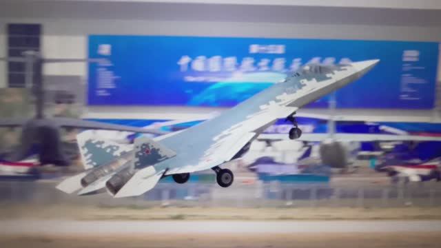 4К Су-57 Авиашоу Китай 🇷🇺 🇨🇳 Ноябрь, 2024.