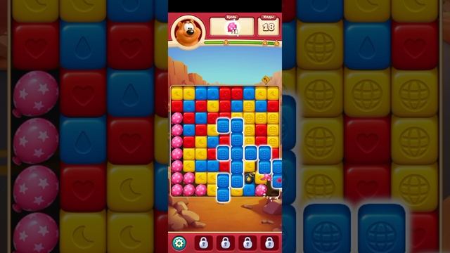 TOON BLAST МОБИЛЬНАЯ ИГРА ГОЛОВОЛОМКА В ЖАНРЕ ТРИ В РЯД — УРОВЕНЬ 1