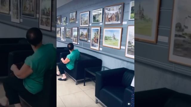 Пейзаж с храмом. Выставка в Доме ученых