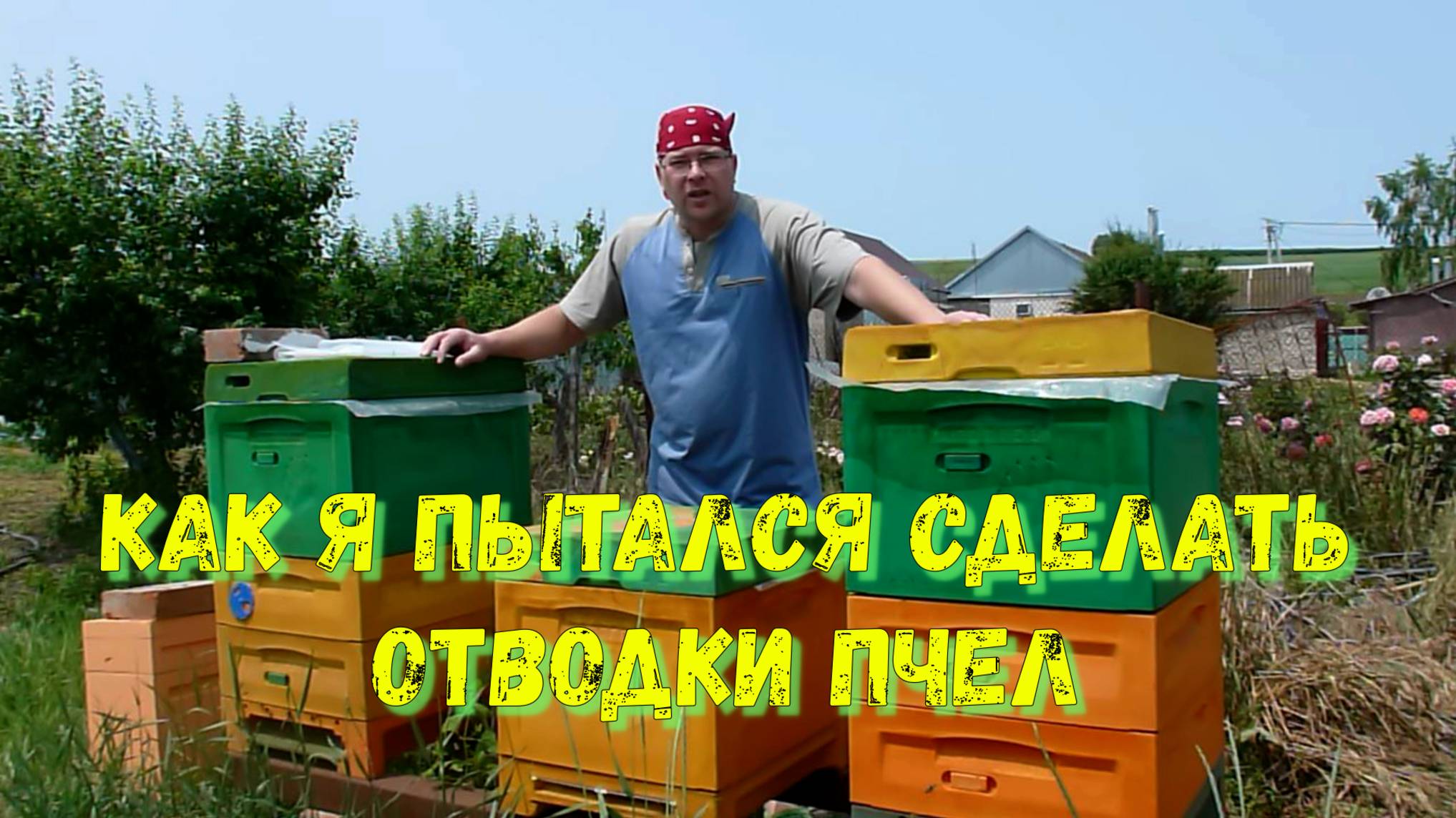 Как я хотел сделал отводки пчел ...