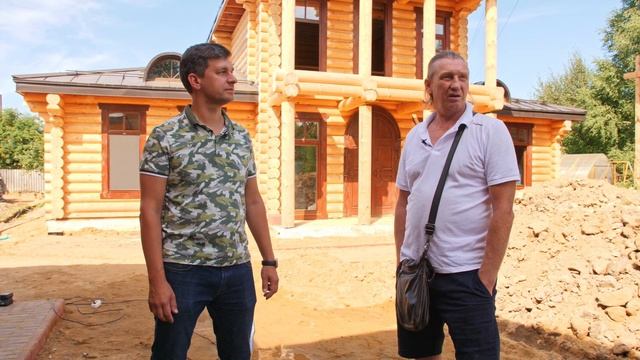 Cтроительство усадьбы из оцилиндрованного бревна 280 мм _ 3 дома на участке _ Отзыв