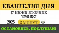 17 июня вторник Евангелие дня 2025 с толкованием #евангелие