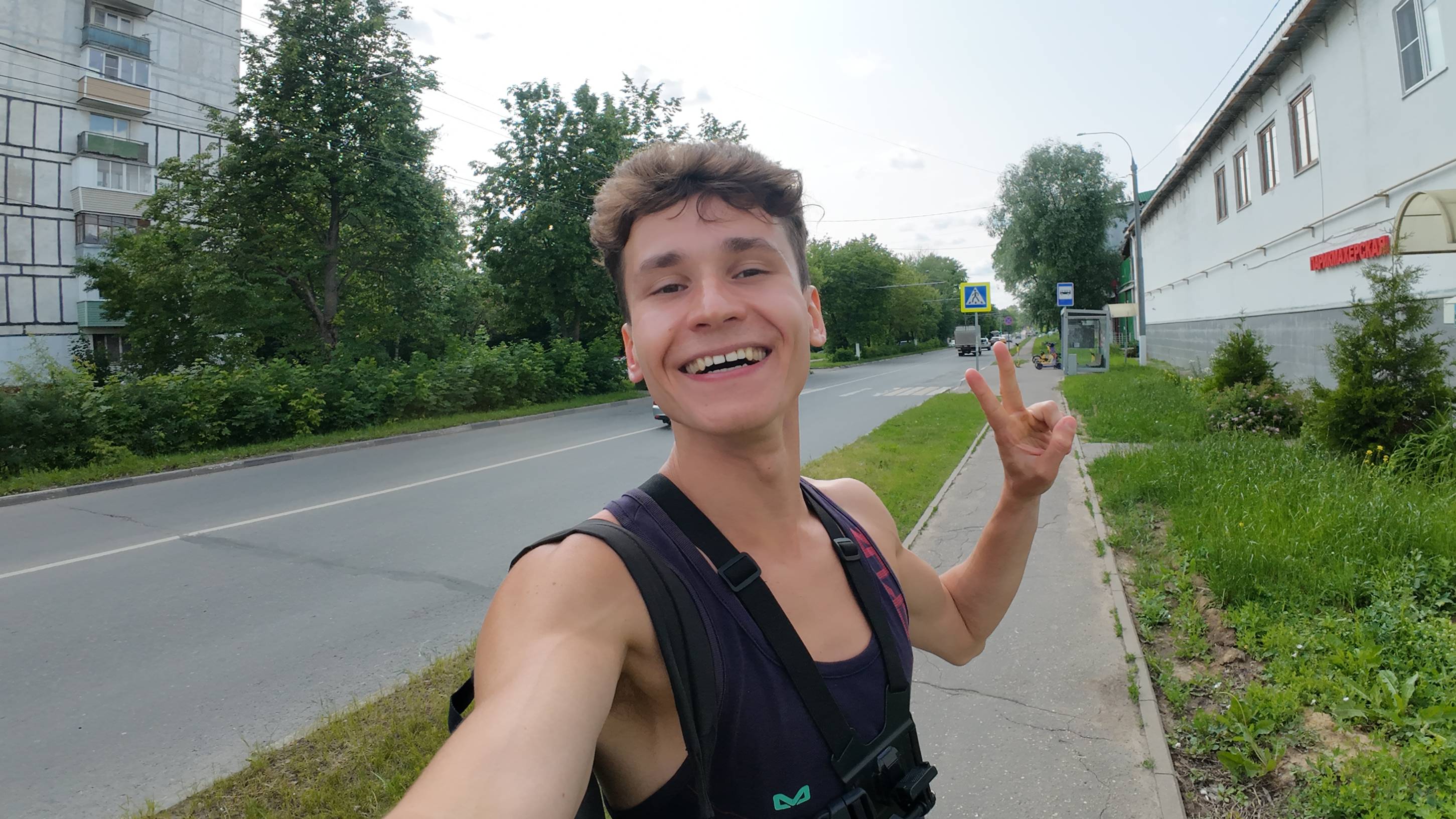 Russisk mann trener løpeferdigheter || Forbereder seg på å vinne Moskva-maratonen 2025 :)