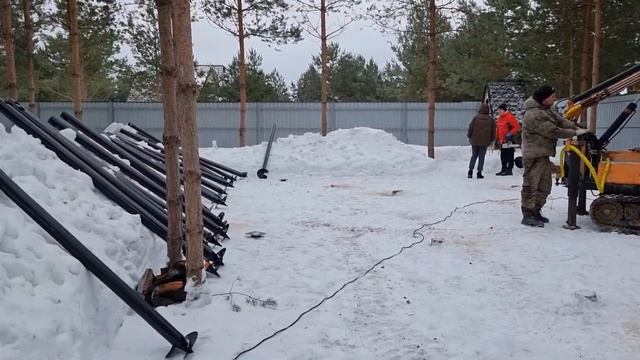 Установка 3-х модульного дома на участке.