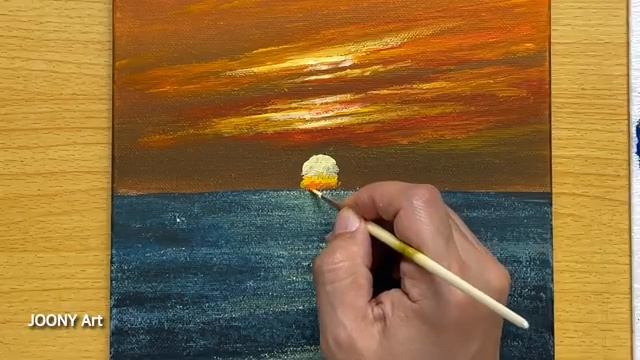 Закат на море