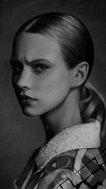 Pencil drawing in progress