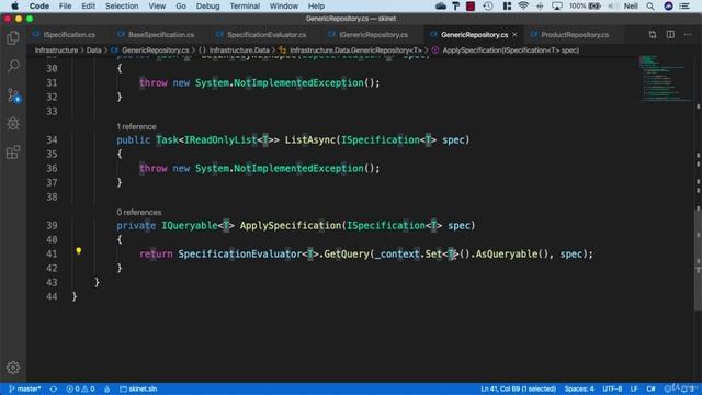 039 Implementing the repository with specification methods