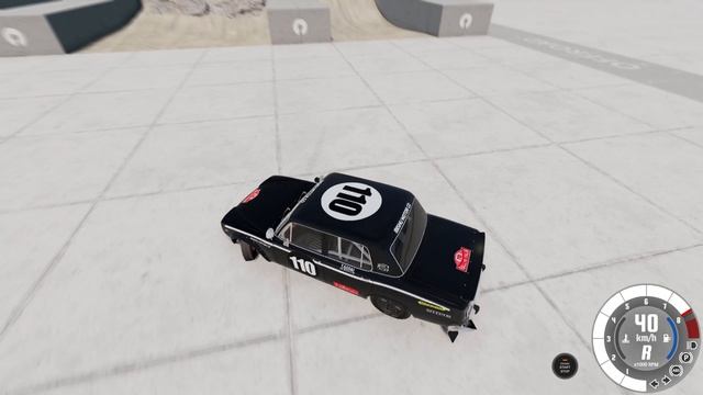 Испытание ралли кара в нереальном бездорожье в BeamNG Drive
