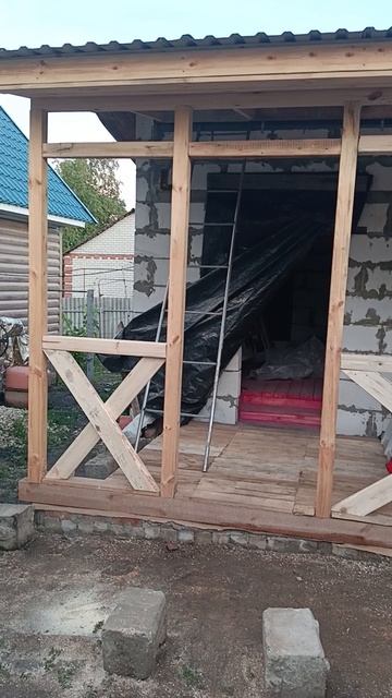 стройка бани продолжение