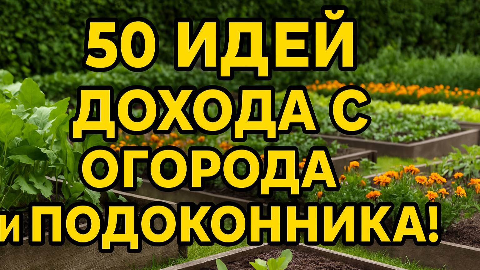 50 СХЕМ ДОХОДА С ОГОРОДА И ПОДОКОННИКА! Бери и зарабатывай