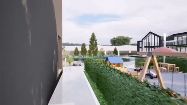 Коттедж для хозяина парка - отеля с благоустройством территории