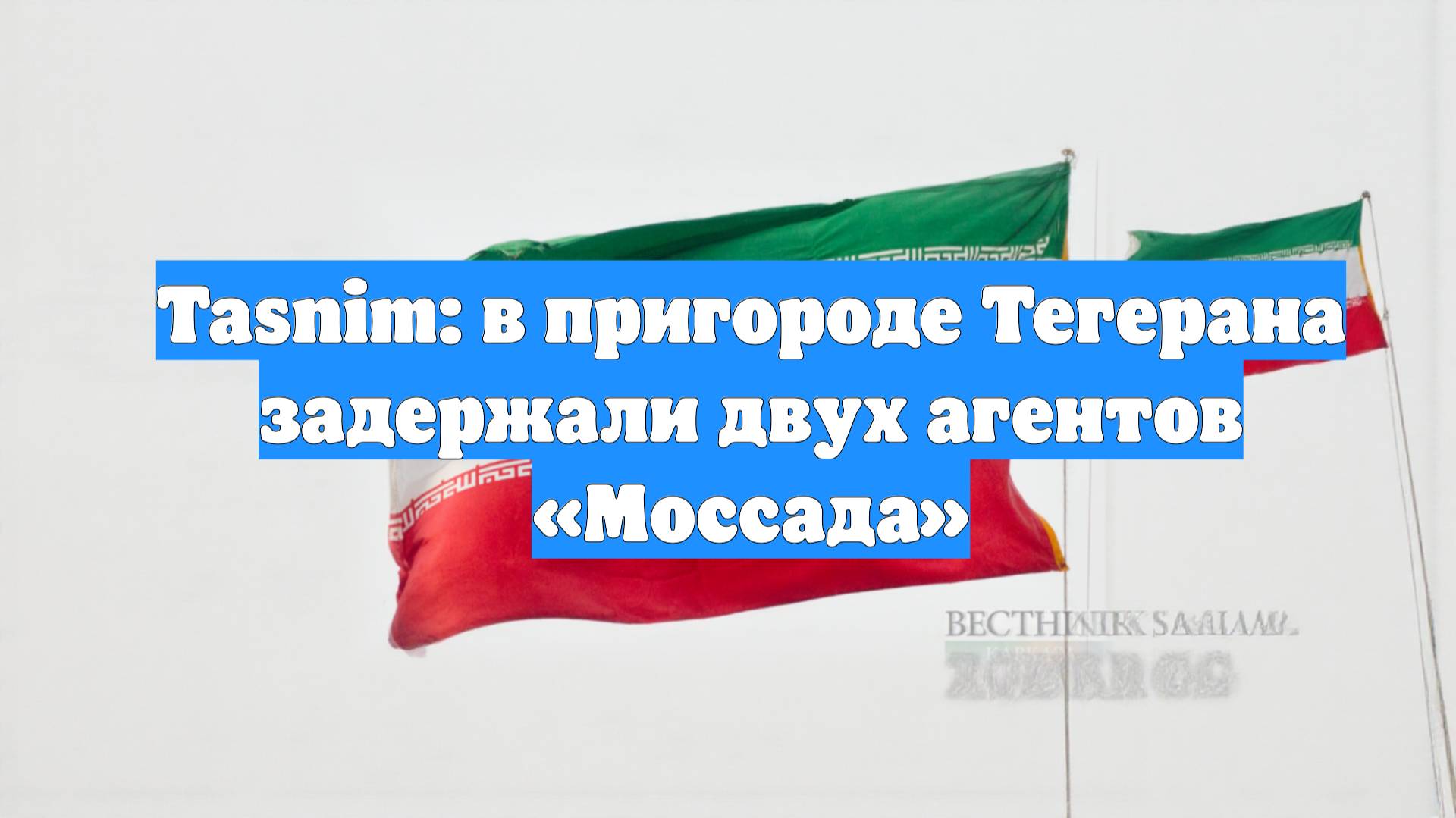 Tasnim: в пригороде Тегерана задержали двух агентов «Моссада»