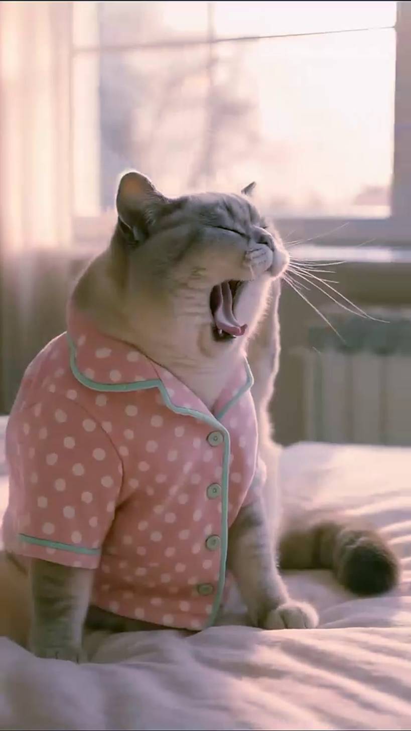 Котик - утро