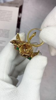 Кольцо-подвеска с цветными камнями арт: К9438