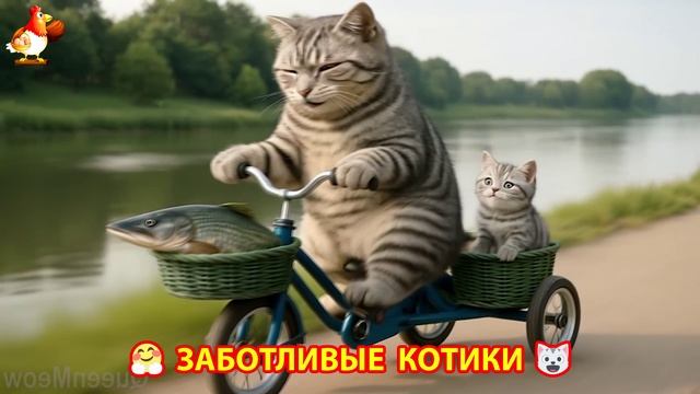 Заботливые котики спешат на помощь (83)
