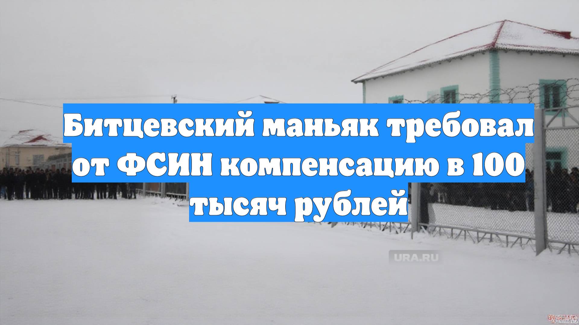 Битцевский маньяк требовал от ФСИН компенсацию в 100 тысяч рублей