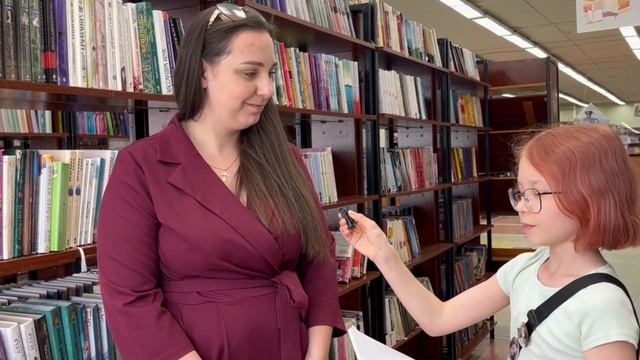 Интервью в библиотеке (Ирина Трубина)