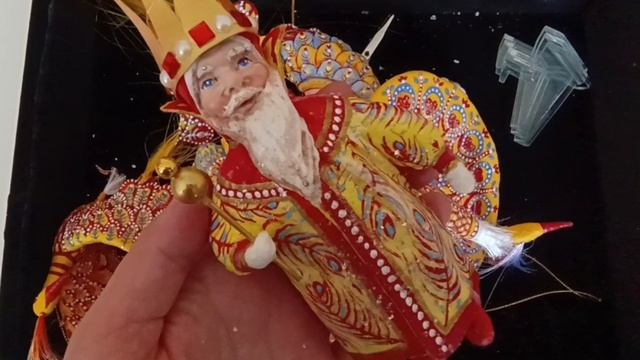 коллекция ватных ёлочных игрушек по сказке П.Ершова "Конёк-Горбунок"