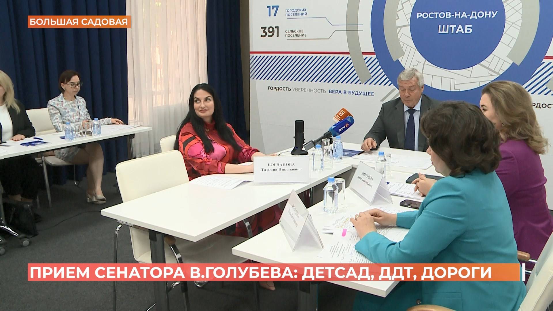 Сенатор Василий Голубев провел личный прием граждан в Ростове