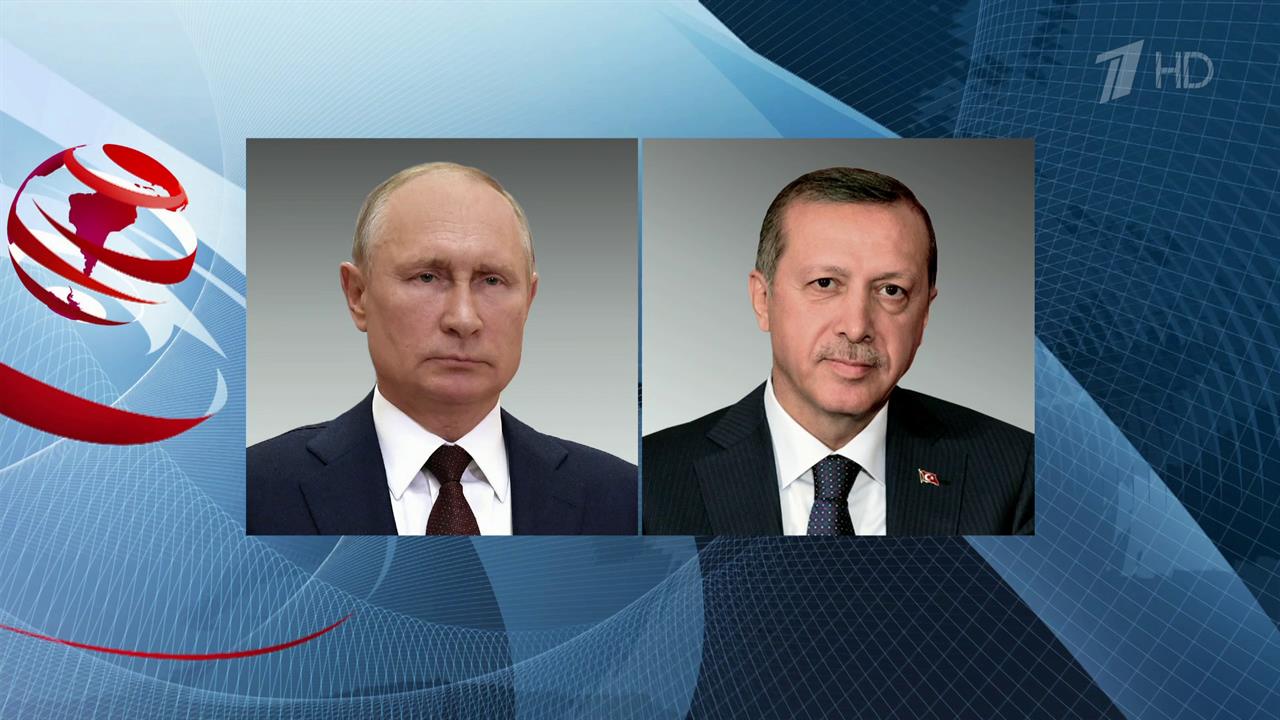 Обострение обстановки на Ближнем Востоке обсудили Владимир Путин и Реджеп Тайип Эрдоган