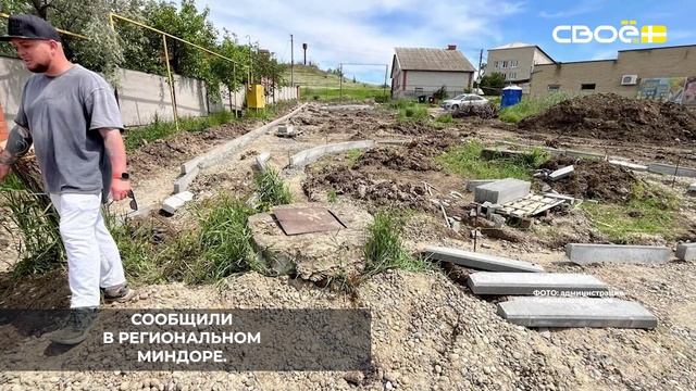 В Светлограде продолжается благоустройство общественной территории рядом