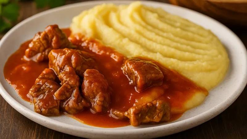 Вспомним вкус детства! Гуляш из советской столовой - тот самый, обалденный! 🤤