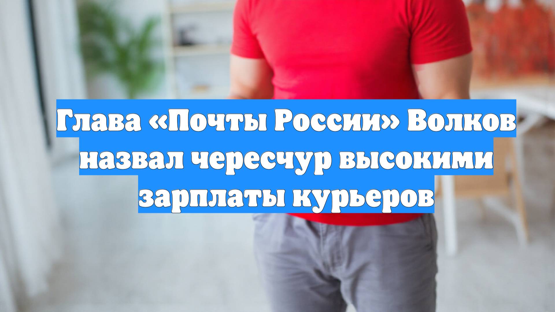 Глава «Почты России» Волков назвал чересчур высокими зарплаты курьеров