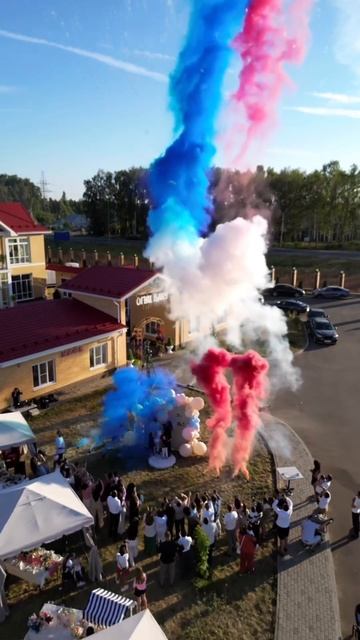 Дневной салют на гендер пати