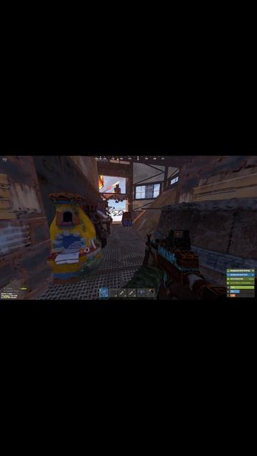 нас тупо заплевали ракетами  #rust #rustрейд  #gaming #тайнет