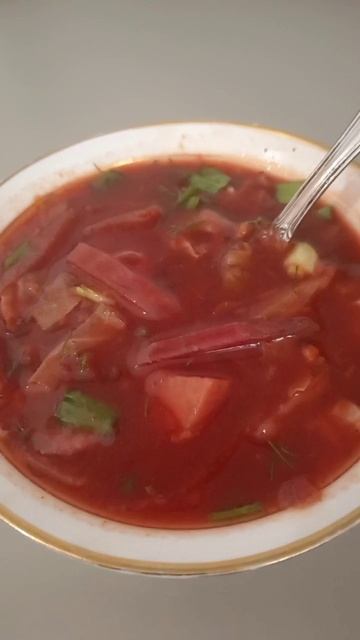 Борщ с черносливом