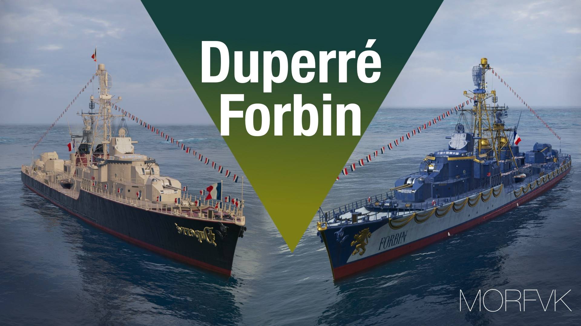 📺 Обзор эсминцев Duperré и Forbin // Верфь 25.6!