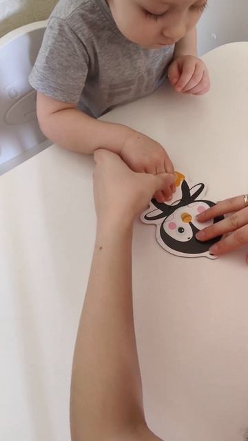 учимся собирать пазлы #раннееразвитие #дети #играемсмамой #развивашкидлямалышей #развивашки #пазлы