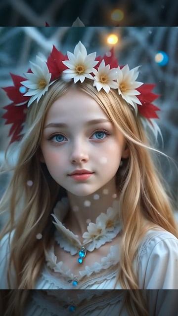 Beautiful cute girl New Year's holiday - ai lookbook art #aigirl #aiart #lookbook #beauty #cute