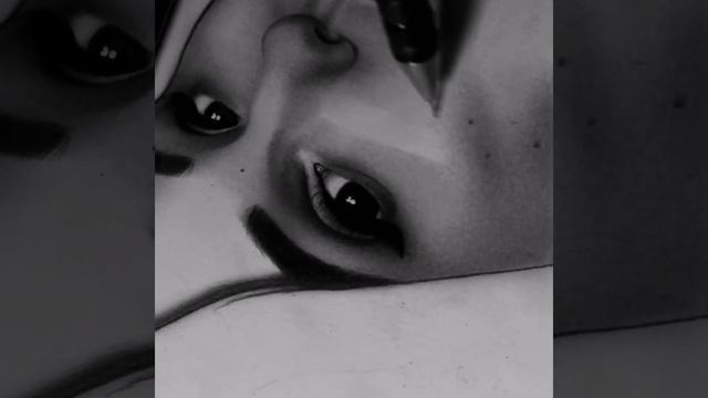 Pencil portrait. Realism, hyperrealism. Pencil drawing