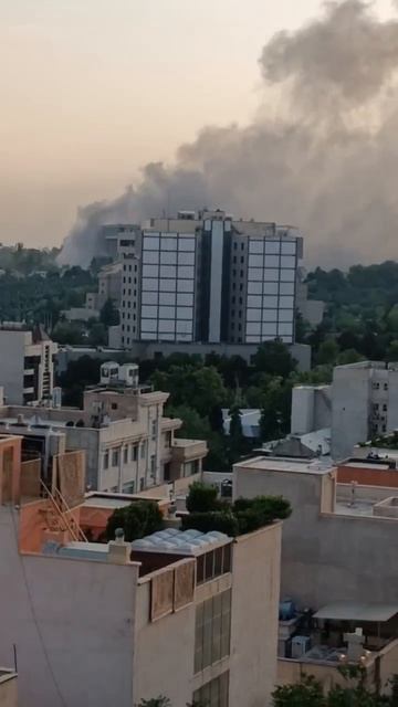Кадры прилета по офису иранского государственного ТВ, На данный момент вещание возобновилось.  И...