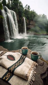 Кофе у водопада