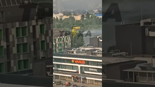 Сильный пожар в Киеве