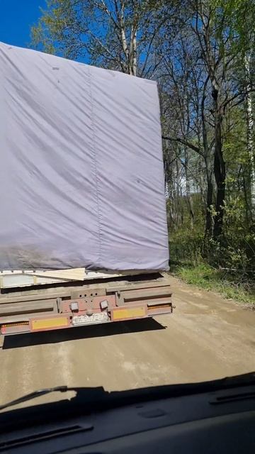 Перевозка модульного дома до участка клиента .