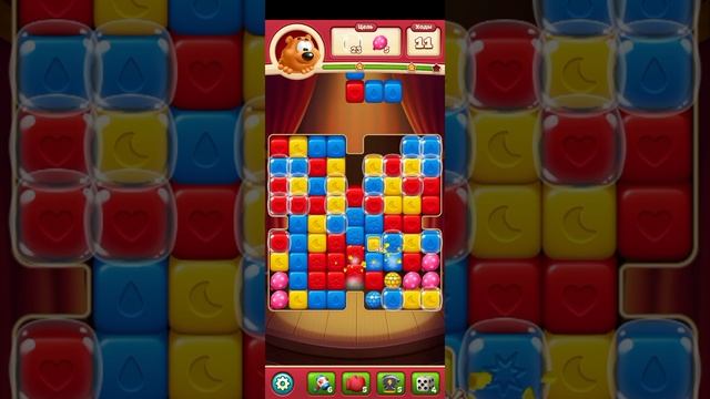TOON BLAST МОБИЛЬНАЯ ИГРА ГОЛОВОЛОМКА В ЖАНРЕ ТРИ В РЯД — УРОВЕНЬ 38