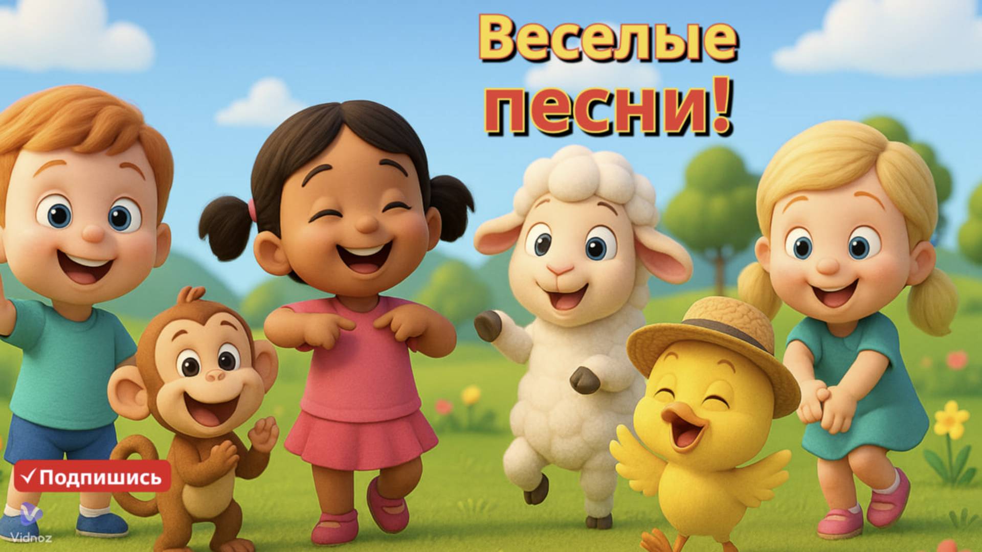 🎶 Танцуем вместе: Голова, плечи, коленки и пальчики — и ещё песенки! 🕺👶🎵