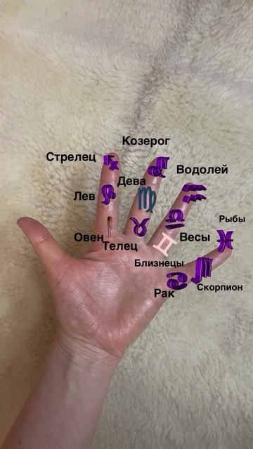 Пальцы и знаки зодиака