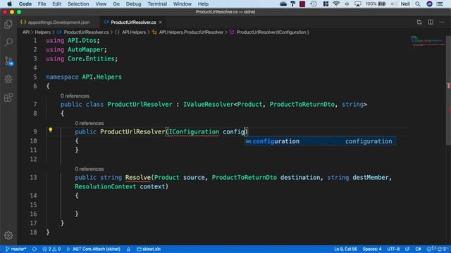 046 Adding a Custom Value Resolver for AutoMapper
