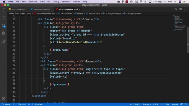 096 Hooking up the filter to the HTML