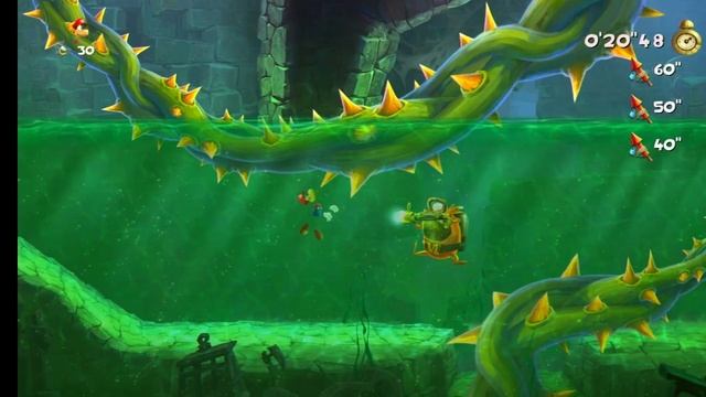 Rayman Legends. 04. Этап Зловещий замок. Забег