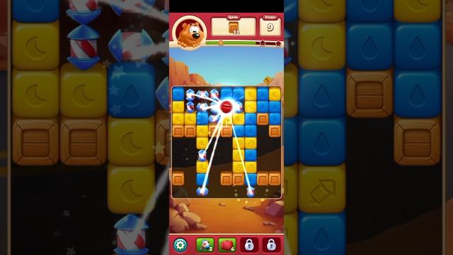 TOON BLAST МОБИЛЬНАЯ ИГРА ГОЛОВОЛОМКА В ЖАНРЕ ТРИ В РЯД — УРОВЕНЬ 16