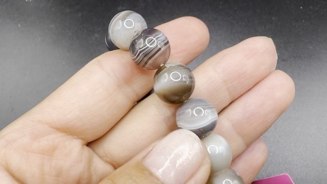 Браслет из Агата Ботсвана  На запястья 16-19 см БРА080