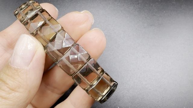 Браслет из раухтопаза  На запястья 16-19 см БРА073